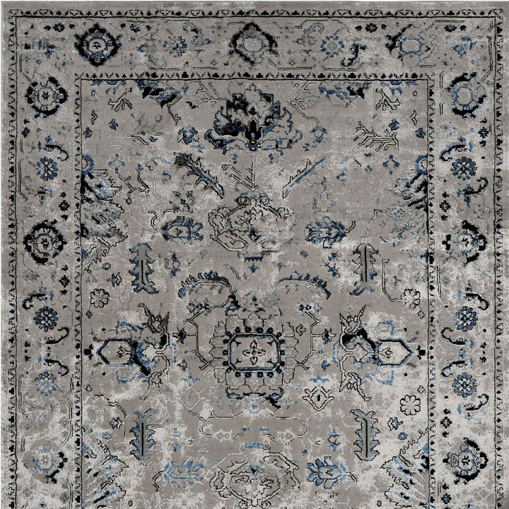 Furniture Of America Crumlin Victorian Gray Contemporary 5' X 7' Area Rug Model RG5126 - MONAVILLA