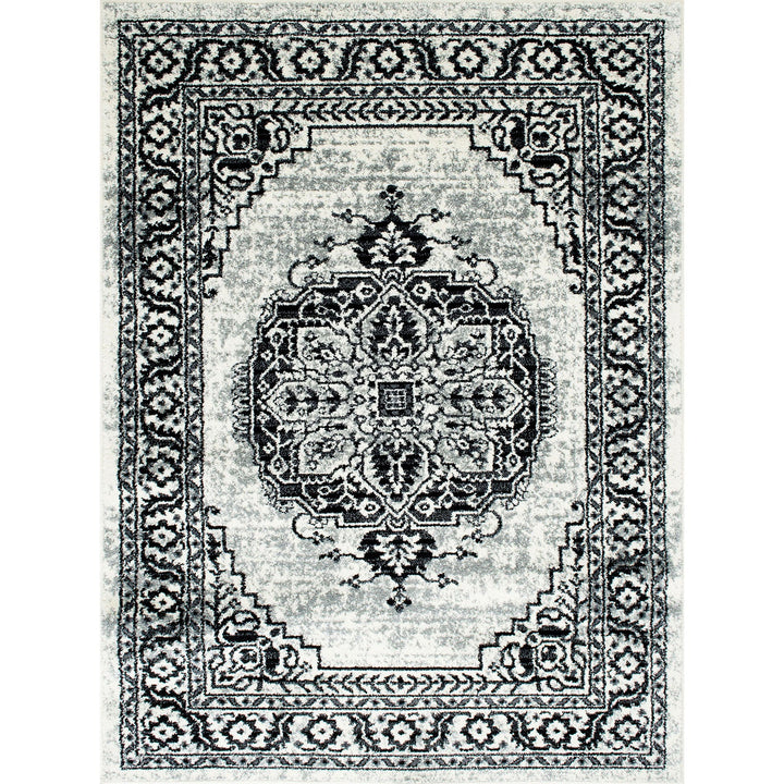 Furniture Of America Serang Gray/Black Contemporary 5' X 7' Area Rug Model RG5203 - MONAVILLA