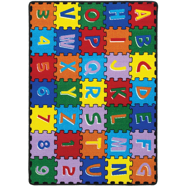 Furniture Of America Abbey Alphabet/Multi Contemporary 4' 9" X 6' 9" Area Rug Model RG5209 - MONAVILLA