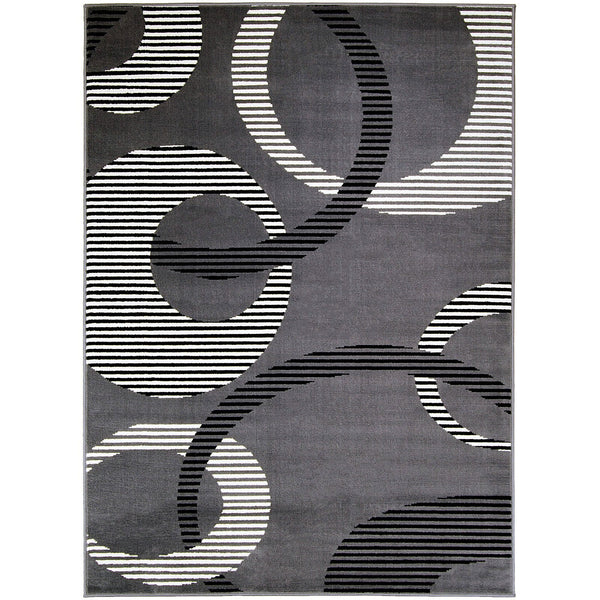 Furniture Of America Blitar Dark Gray Contemporary 5' X 7' Area Rug Model RG5213 - MONAVILLA