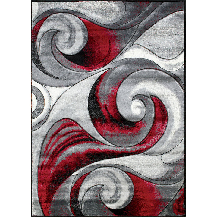 Furniture Of America Niksar Red Contemporary 5' X 7' Area Rug Model RG5222 - MONAVILLA