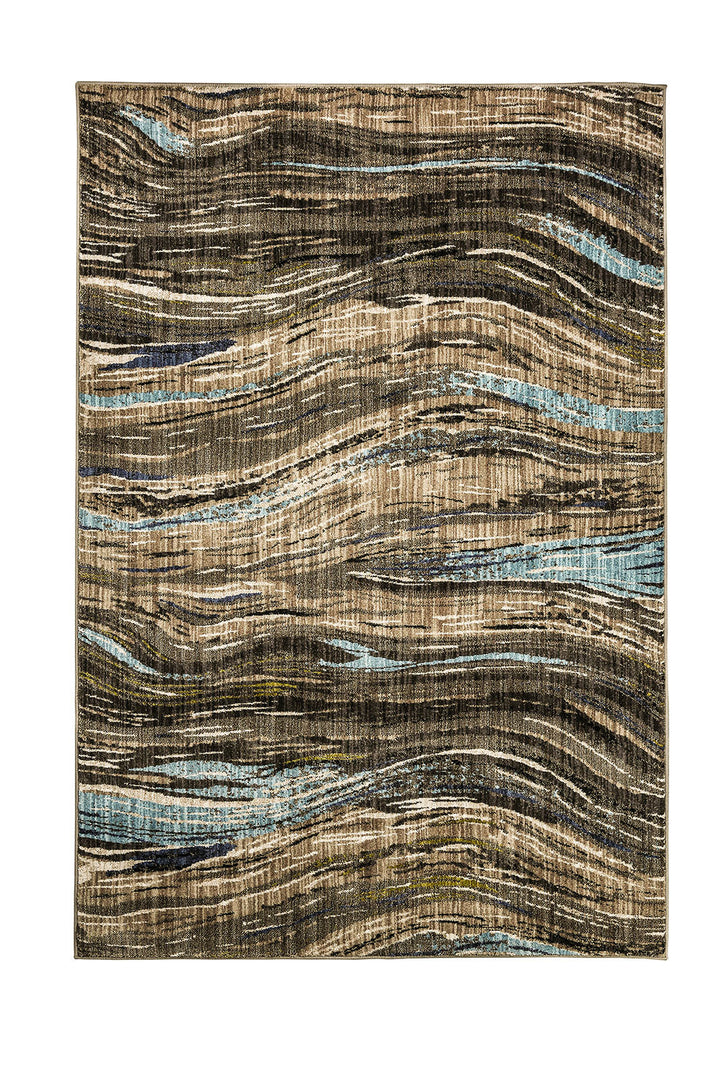 Furniture Of America Kelowna Dark Brown Contemporary 5' X 8' Area Rug Model RG8117 - MONAVILLA