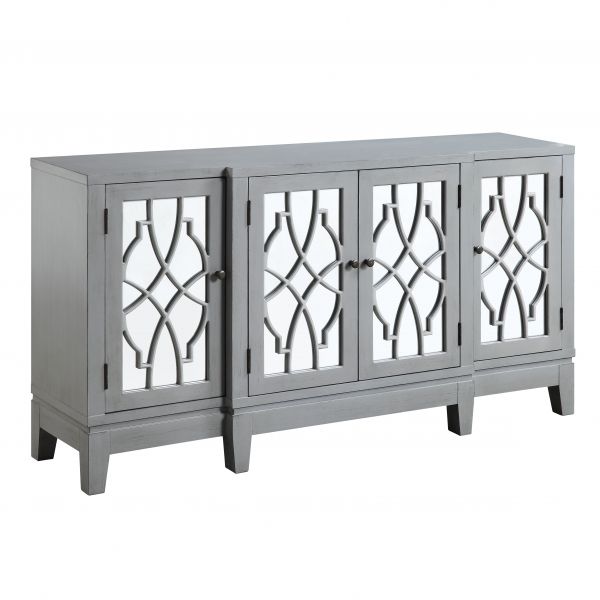 ACME Magdi Antique Gray Finish Accent Table Model AC00196 - MONAVILLA