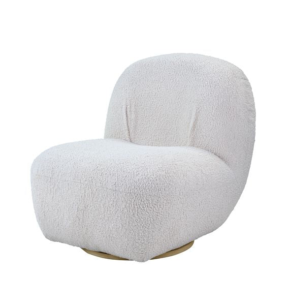 ACME Yedaid White Teddy Sherpa Accent Chair Model AC00231 - MONAVILLA