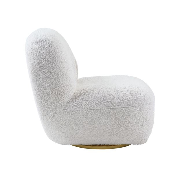 ACME Yedaid White Teddy Sherpa Accent Chair Model AC00231 - MONAVILLA