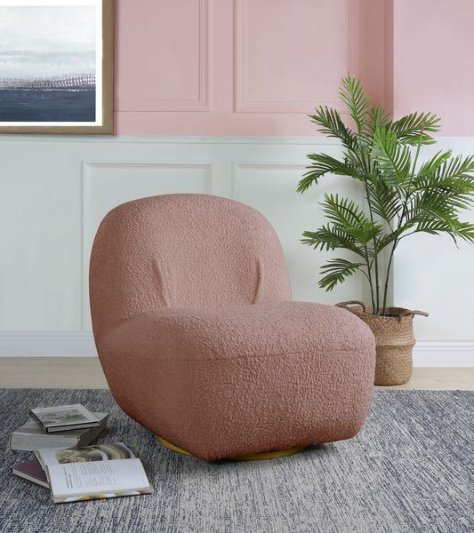 ACME Yedaid Pink Teddy Sherpa Accent Chair Model AC00232 - MONAVILLA