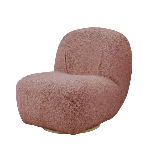 ACME Yedaid Pink Teddy Sherpa Accent Chair Model AC00232 - MONAVILLA