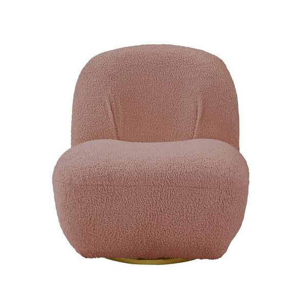 ACME Yedaid Pink Teddy Sherpa Accent Chair Model AC00232 - MONAVILLA