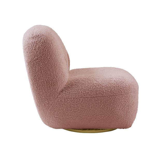 ACME Yedaid Pink Teddy Sherpa Accent Chair Model AC00232 - MONAVILLA