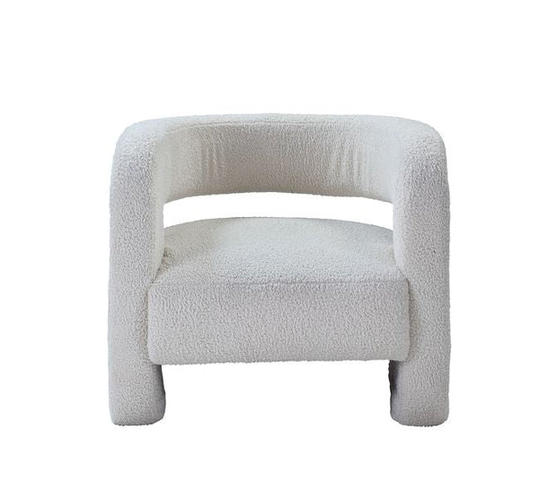 ACME Yitua White Teddy Sherpa Accent Chair Model AC00233 - MONAVILLA