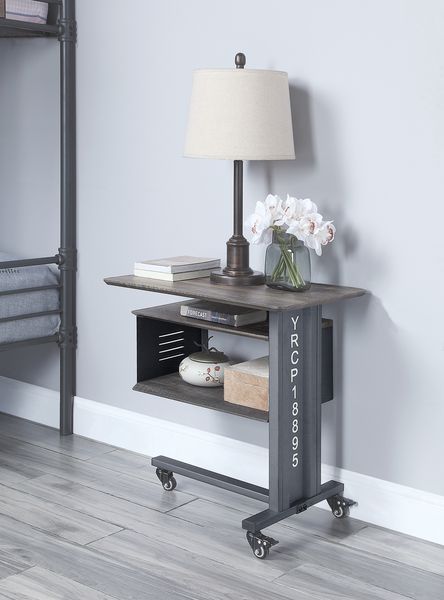 ACME Cargo Gunmetal Accent Table Model AC00362 - MONAVILLA