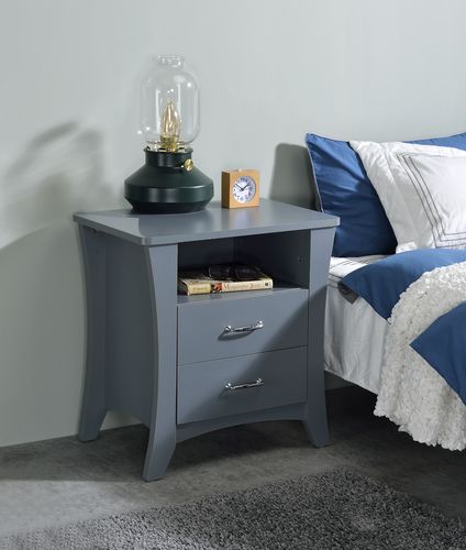 ACME Colt Gray Finish Accent Table Model AC00382 - MONAVILLA