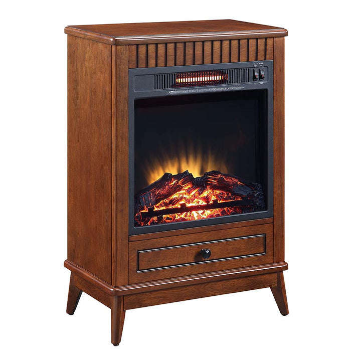 ACME Hamish Walnut Finish Fireplace Model AC00852 - MONAVILLA