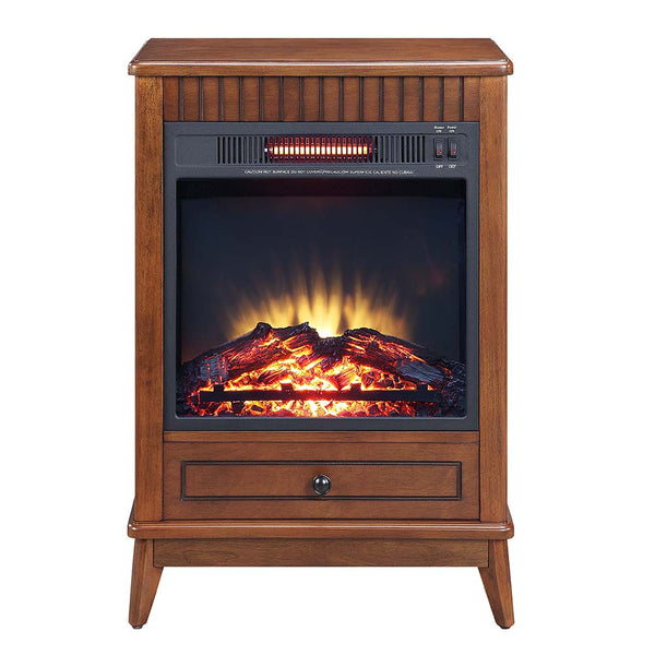 ACME Hamish Walnut Finish Fireplace Model AC00852 - MONAVILLA