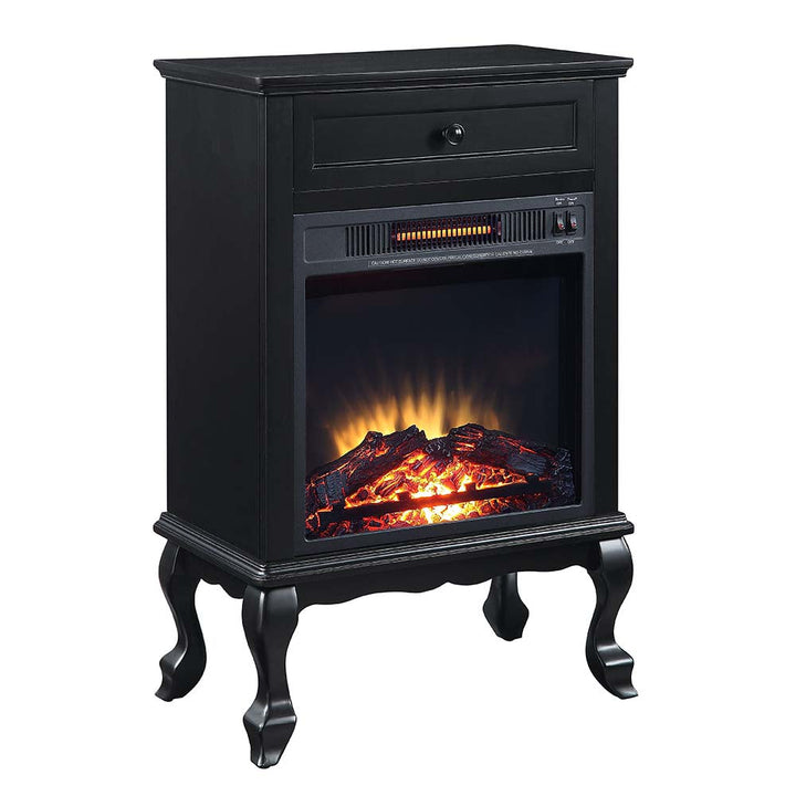 ACME Eirene Black Finish Fireplace Model AC00854 - MONAVILLA