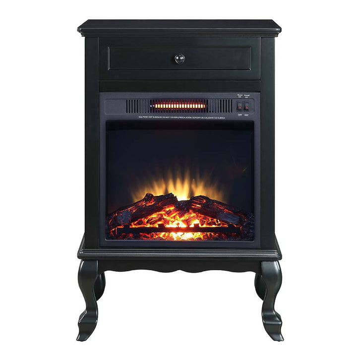 ACME Eirene Black Finish Fireplace Model AC00854 - MONAVILLA