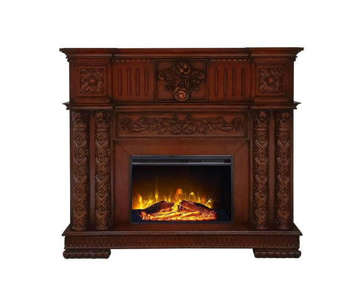 ACME Vendome Cherry Finish Fireplace Model AC01312 - MONAVILLA