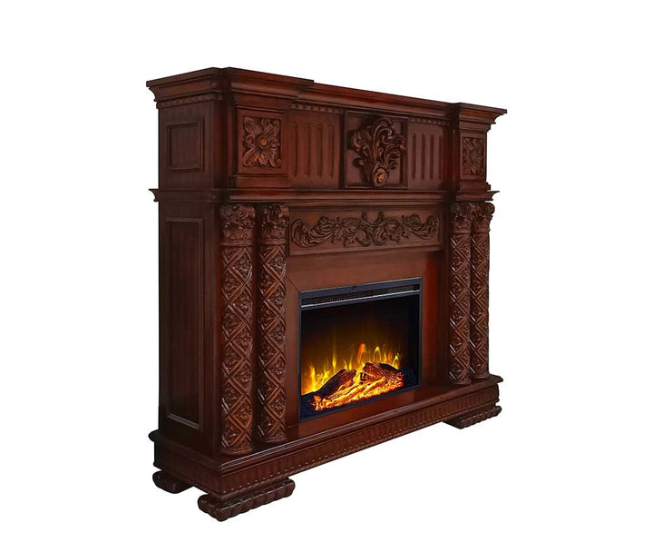 ACME Vendome Cherry Finish Fireplace Model AC01312 - MONAVILLA