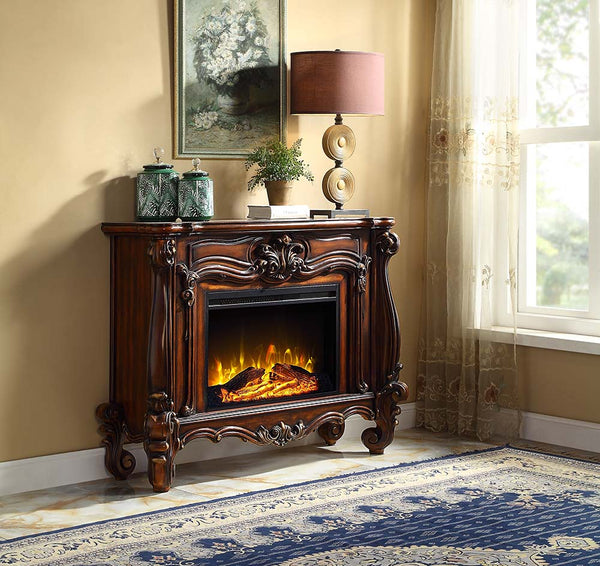 ACME Versailles Cherry Oak Finish Fireplace Model AC01315 - MONAVILLA