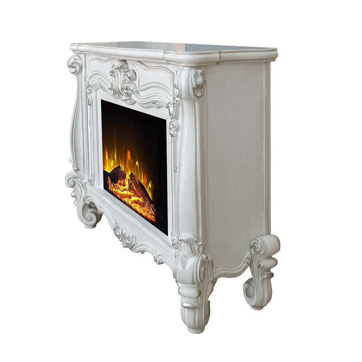 ACME Versailles Bone White Finish Fireplace Model AC01316 - MONAVILLA