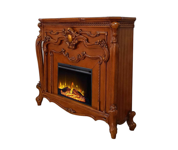 ACME Picardy Honey Oak Finish Fireplace Model AC01344 - MONAVILLA