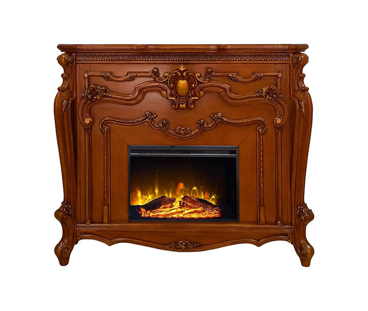 ACME Picardy Honey Oak Finish Fireplace Model AC01344 - MONAVILLA