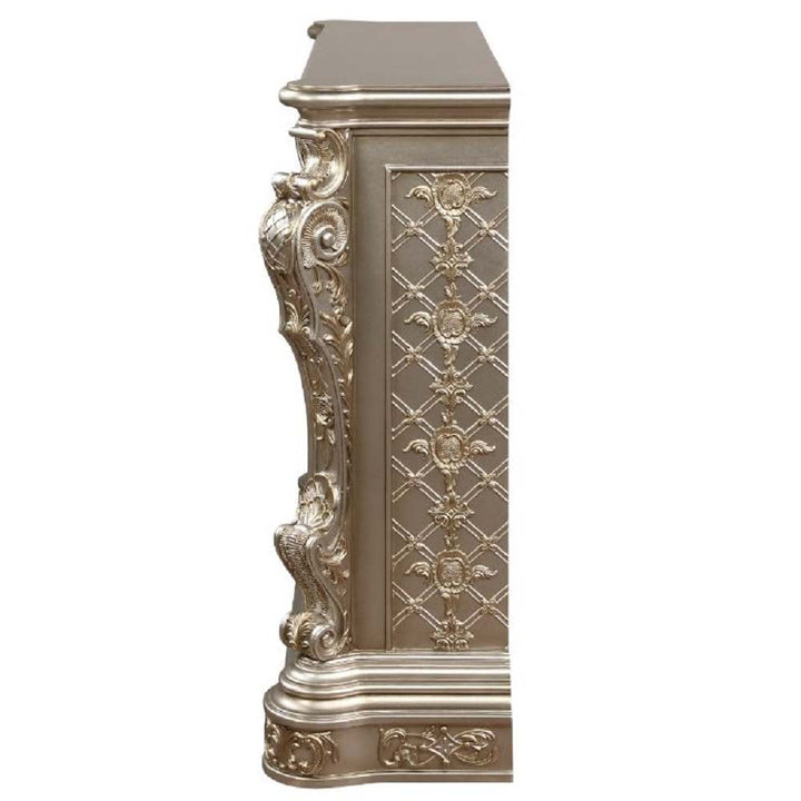 ACME Zabrina Antique Silver & Gold Finish Zabrina Fireplace Model AC01618 - MONAVILLA