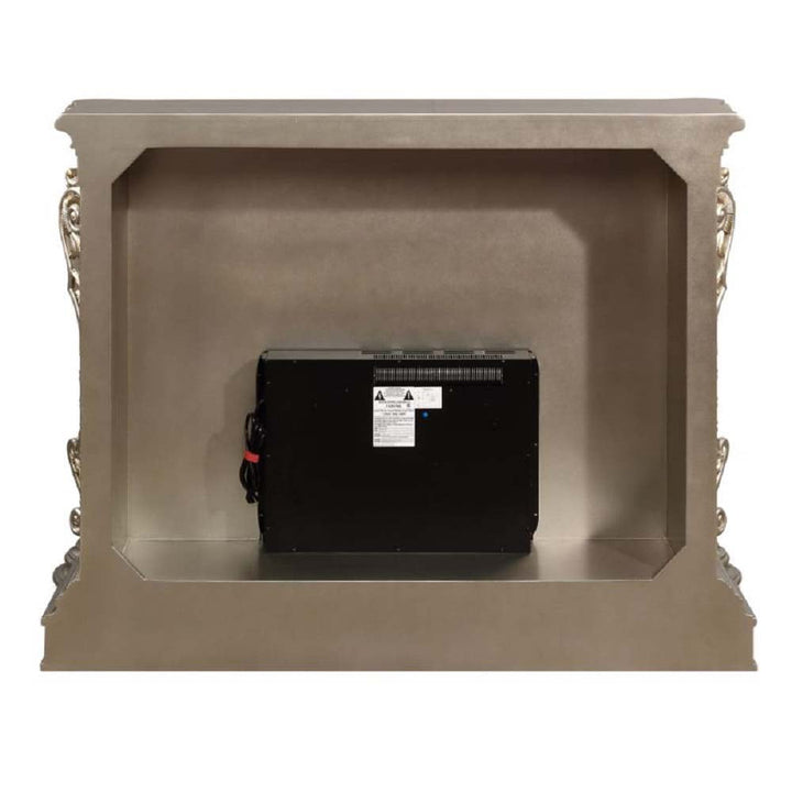 ACME Zabrina Antique Silver & Gold Finish Zabrina Fireplace Model AC01618 - MONAVILLA