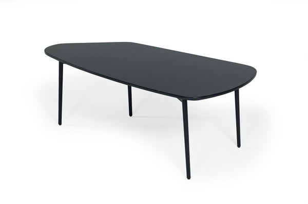 Modrest Andros Black Marble & Black Metal Coffee Table - MONAVILLA