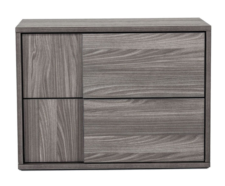 Nova Domus Asus Italian Modern Elm Grey Nightstand - MONAVILLA