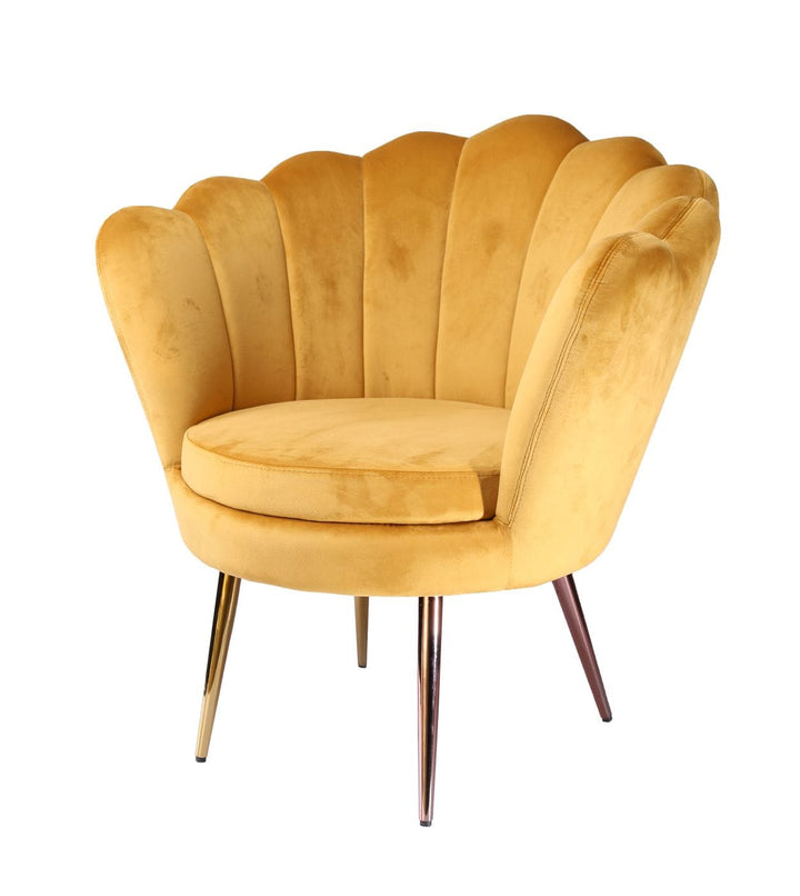 Modrest Balina Transitional Gold Accent Chair - MONAVILLA