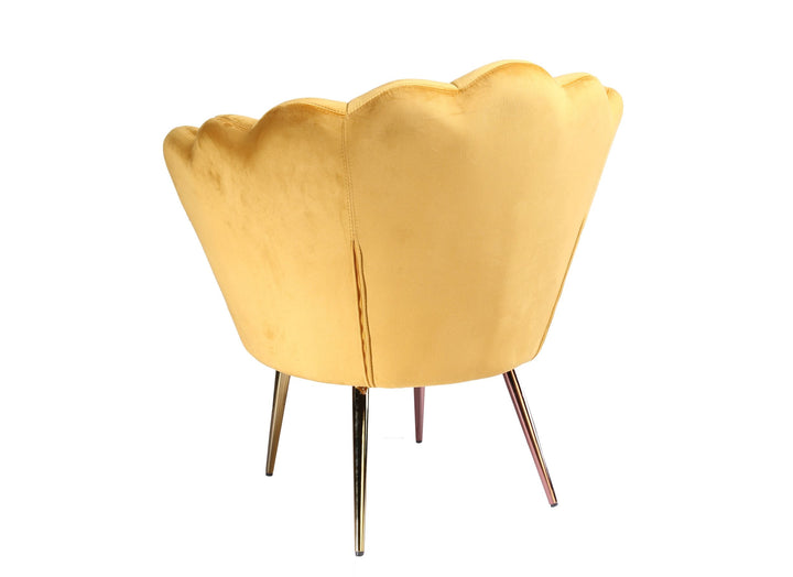 Modrest Balina Transitional Gold Accent Chair - MONAVILLA