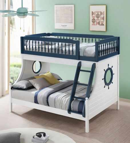 ACME Farah Blue & White Finish Bunk Bed Model BD00493 - MONAVILLA