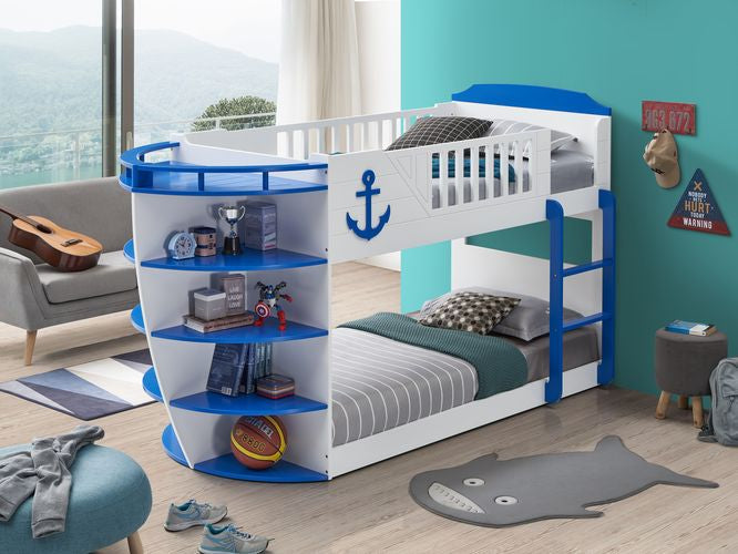 ACME Neptune Sky Blue Finish Bunk Bed Model BD00577 - MONAVILLA