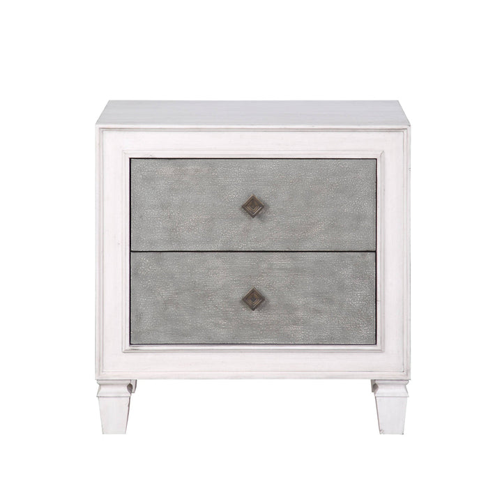 ACME Katia Rustic Gray & White Finish Nightstand Model BD00661 - MONAVILLA