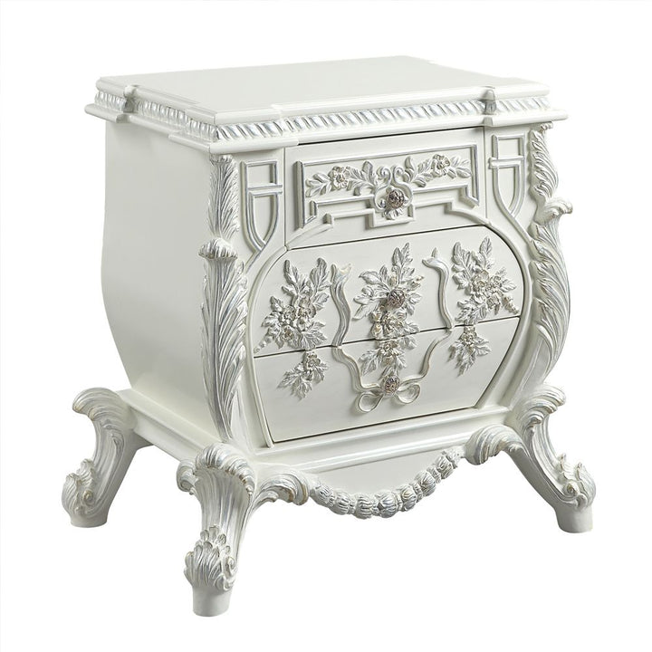 ACME Vanaheim Antique White Finish Nightstand Model BD00672 - MONAVILLA