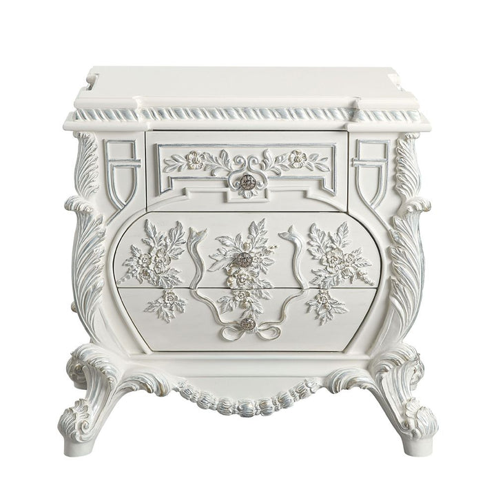 ACME Vanaheim Antique White Finish Nightstand Model BD00672 - MONAVILLA