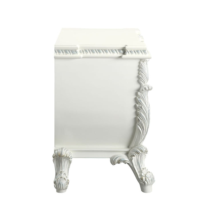 ACME Vanaheim Antique White Finish Nightstand Model BD00672 - MONAVILLA