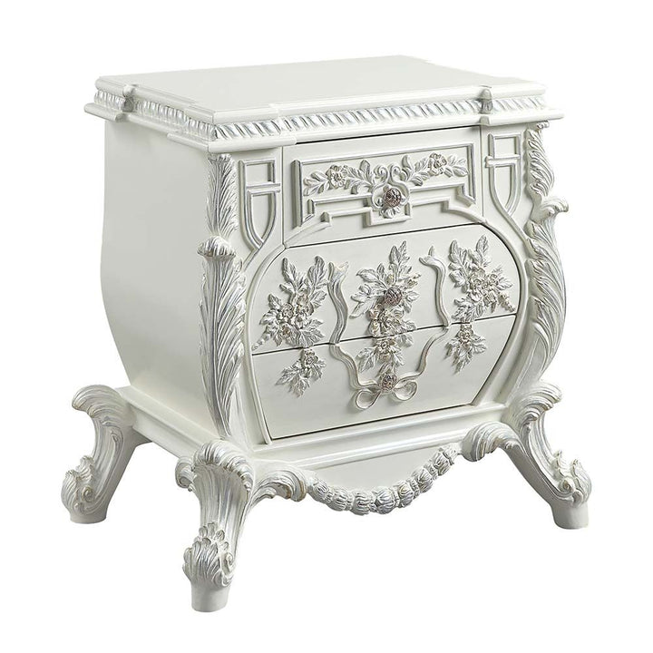 ACME Vanaheim Antique White Finish Nightstand Model BD00672 - MONAVILLA