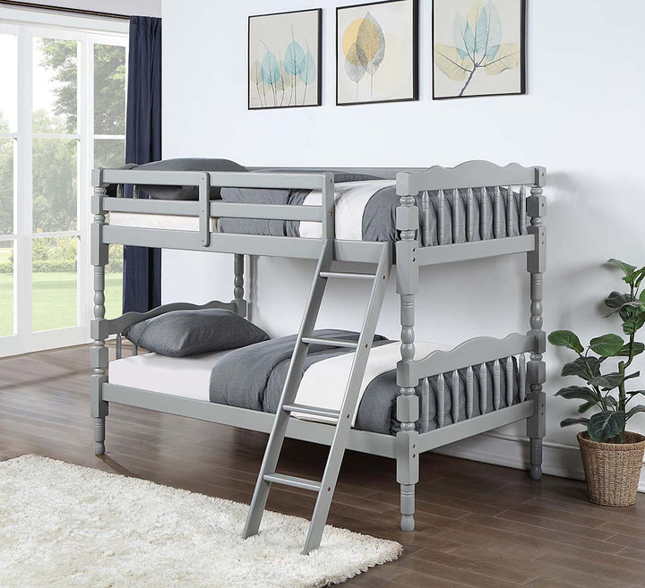 ACME Homestead Gray Finish Twin/Twin Bunk Bed Model BD00864 - MONAVILLA