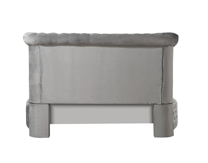 ACME Gaiva Gray Velvet Bed Model BD00967 - MONAVILLA