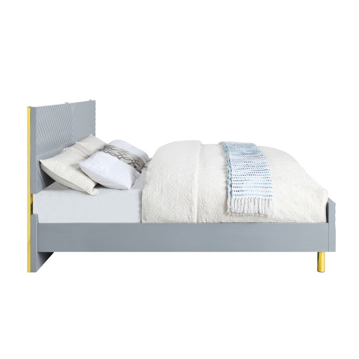 ACME Gaines Gray High Gloss Finish Bed Model BD01040 - MONAVILLA