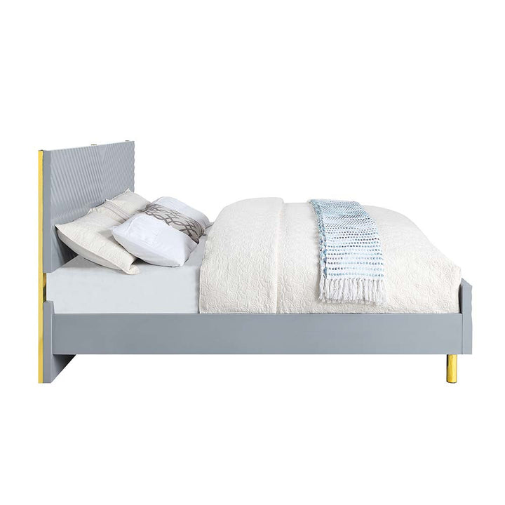 ACME Gaines Gray High Gloss Finish Bed Model BD01040 - MONAVILLA