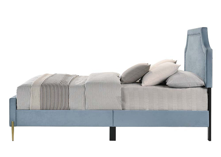 ACME Milla Light Blue Velvet Queen Bed Model BD01181Q - MONAVILLA