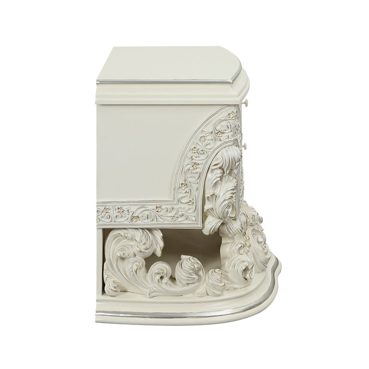 ACME Adara Antique White Finish Nightstand Model BD01249 - MONAVILLA