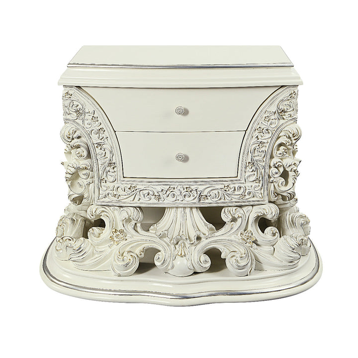 ACME Adara Antique White Finish Nightstand Model BD01249 - MONAVILLA