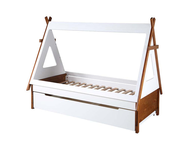 ACME Loreen Oak & White Finish Twin Bed Model BD01287T - MONAVILLA