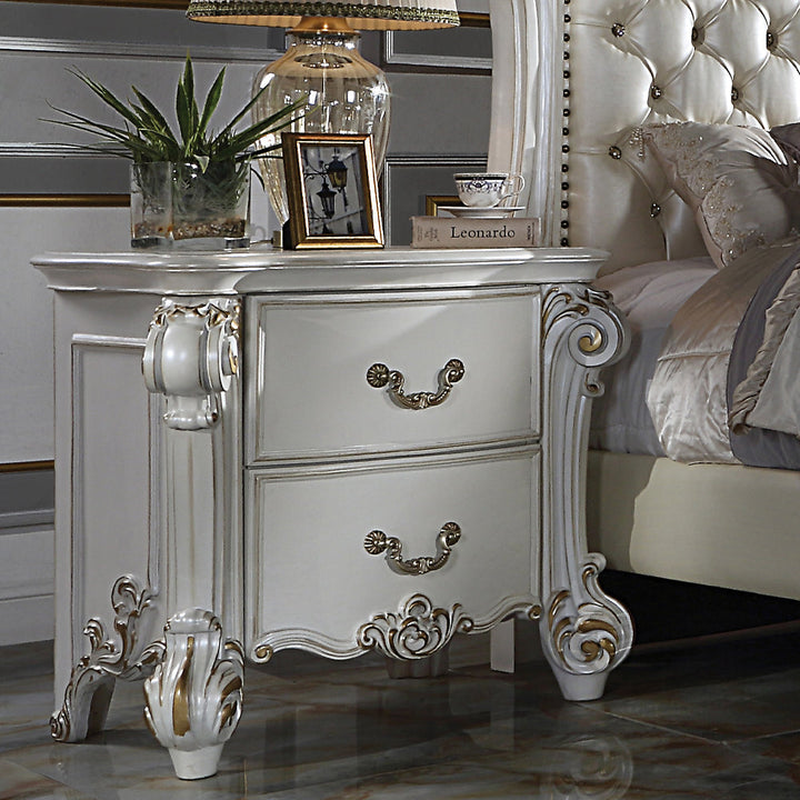 ACME Vendome Antique Pearl Finish Nightstand Model BD01340 - MONAVILLA