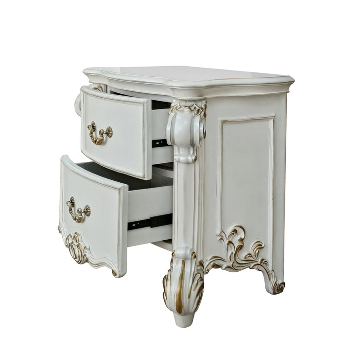 ACME Vendome Antique Pearl Finish Nightstand Model BD01340 - MONAVILLA