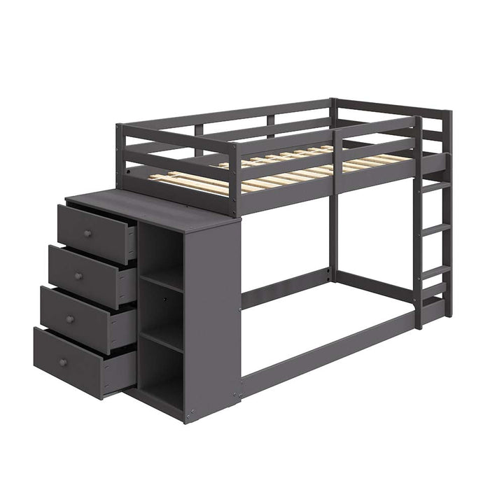 ACME Gaston Gray Finish Gaston Twin/Twin Bunk Bed Model BD01372 - MONAVILLA